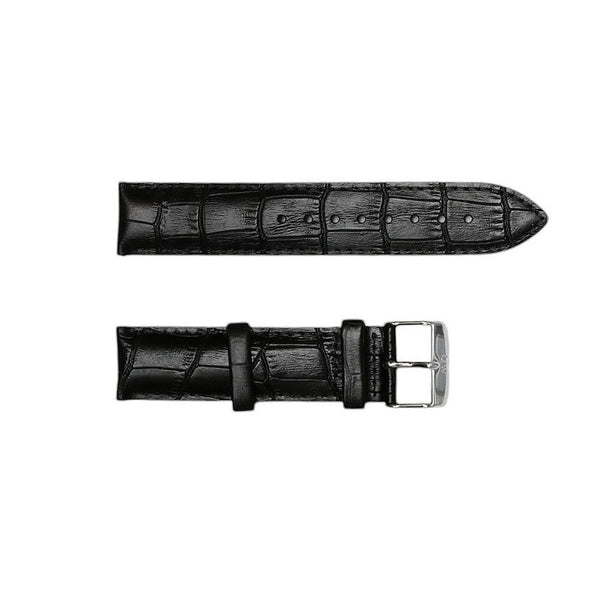 ダニエルウェリントン DANIEL WELLINGTON 替えベルト腕時計用 ラグ幅20mm dw00200028 レザー ブラック クロコダイル型押し
